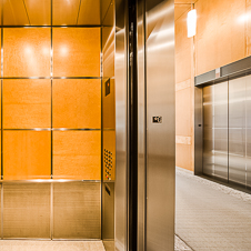 Thumbnail image of open elevator cab door at Constellation Place  in Century City, California