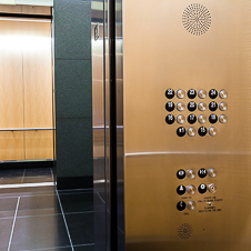 Thumbnail image of open elevator cab door at 555 Mission  in San Francisco, California