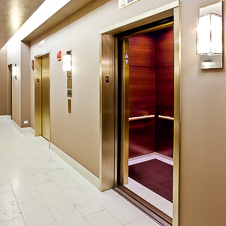 Thumbnail image of open elevator cab door at One Museum Park East  in Chicago, Illinois