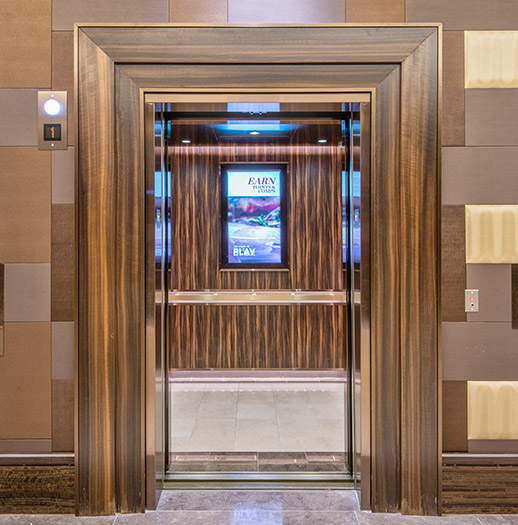 Thumbnail image of open elevator cab door at Pechanga Resort and Casino  in Temecula, California