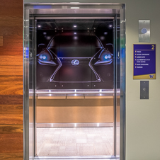 Thumbnail image of open elevator cab door at Husky Stadium  in Seattle, Washington